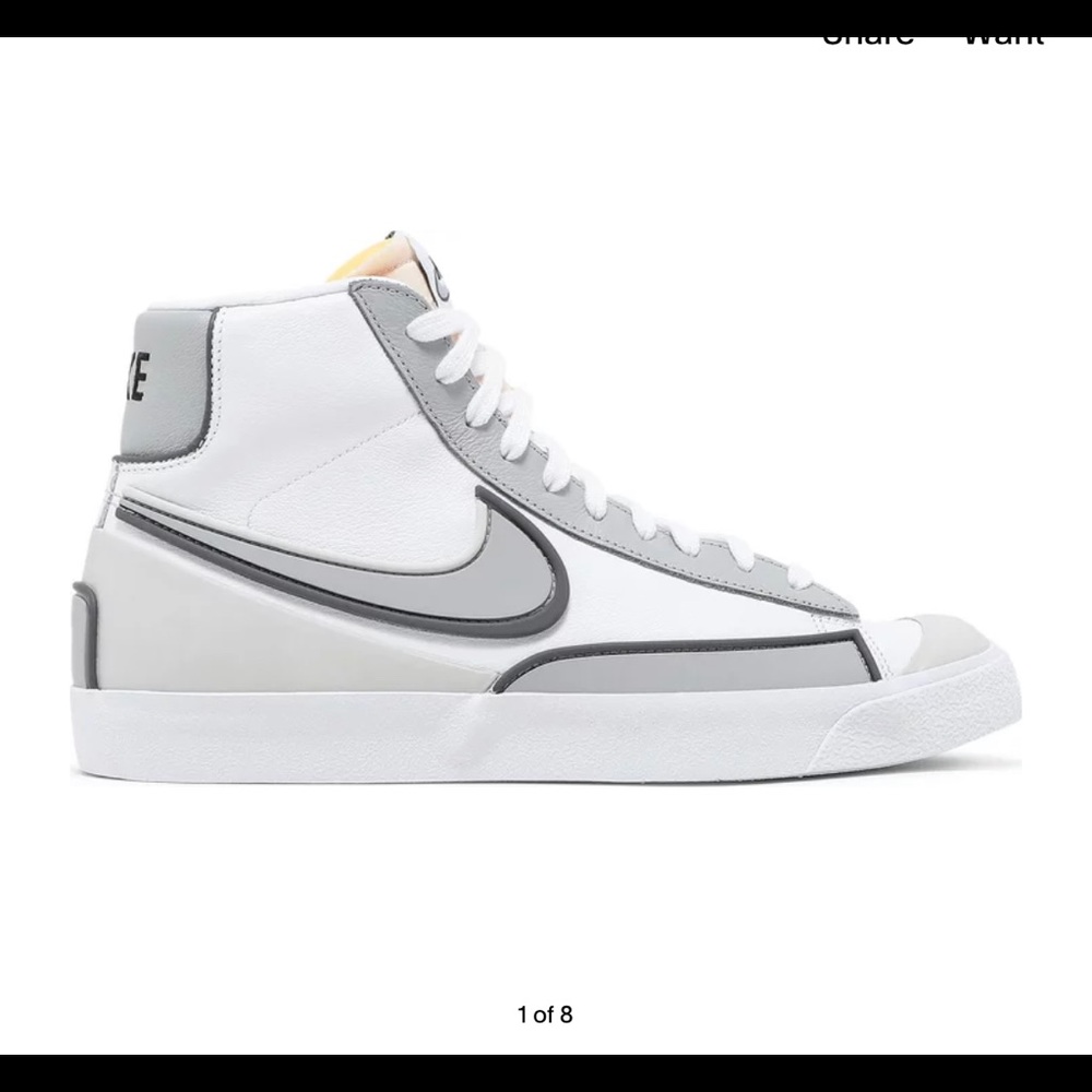 Blazer Mid ‘77 infinite White Iron Grey Size 10